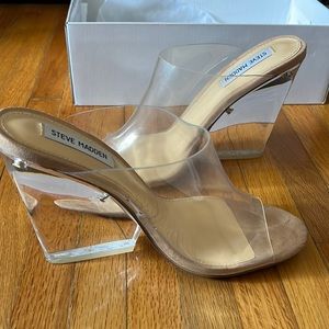 Steve Madden Clear/Nude heels